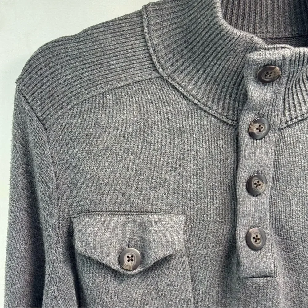 Banana republic Men's Gray Large 💯 cotton sweater